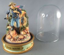 John Wayne - Statuette Résine Globe Verre Franklin Mint - Cavalerie US