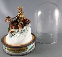 John Wayne - Statuette Résine Globe Verre Franklin Mint - Cavalier dans la Neige