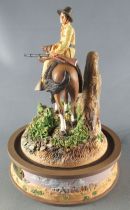 John Wayne - Statuette Résine Globe Verre Franklin Mint - Cavalier des Plaines