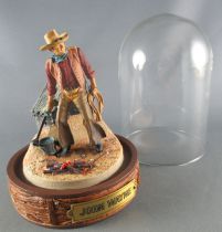 John Wayne - Statuette Résine Globe Verre Franklin Mint - Marquage du Bétail