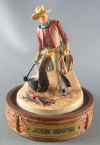 John Wayne - Statuette Résine Globe Verre Franklin Mint - Marquage du Bétail