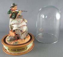 John Wayne - Statuette Résine Globe Verre Franklin Mint - Tireur Carabine