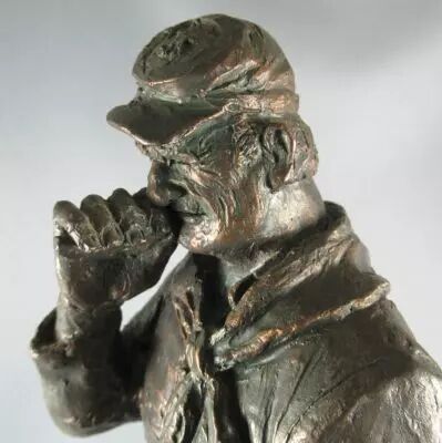 John Wayne as Us Cavalry Sergeant - 12\  Bronzetone Statue - Michael Garman