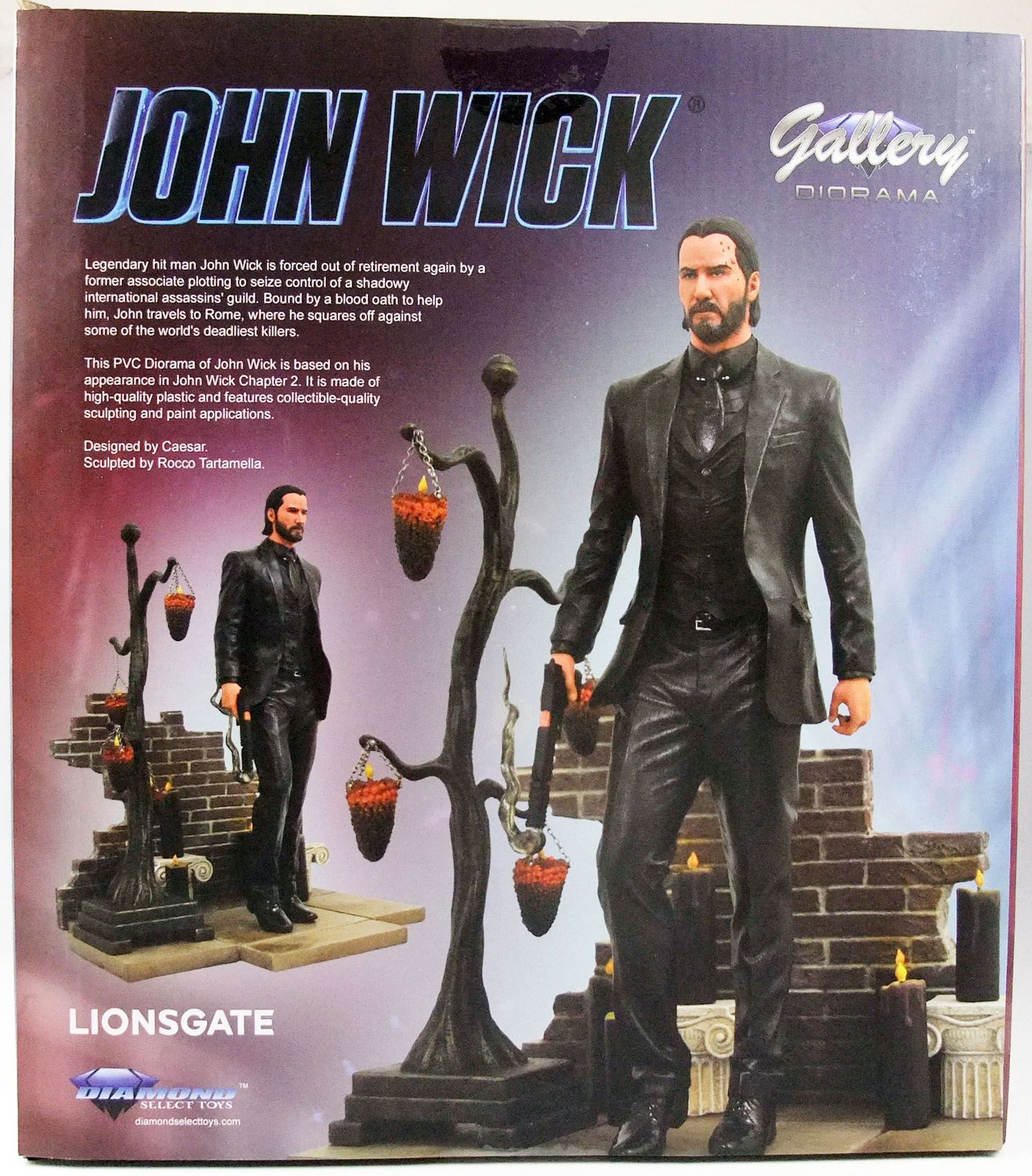 John Wick - 10 PVC Statue (Keanu Reeves) - Diamond Gallery Diorama