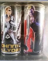 Johnny Hallyday - 4 Drinking Glasses Collector Set - Fan Avenue Sud Trading - Guitar