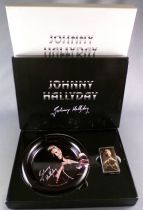 Johnny Hallyday - Collector\'s Box Set Gas Lighter & Ashtray - Fan Avenue Sud Trading Mint in Box