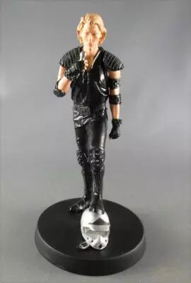 Johnny Hallyday - Statuette Figurine R�sine 12cm Epoque 1982 Tourn�e Apocalypse - Alteys NAJ.02