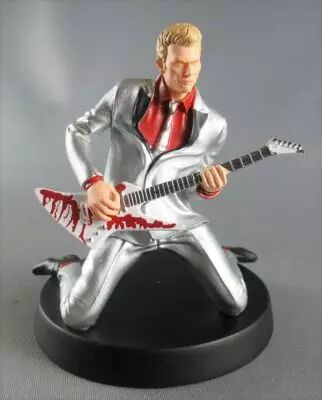 Johnny Hallyday - Statuette Figurine R�sine 12cm Epoque 1985 Revival 50\'s - Alteys NAJ.08