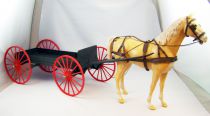 Johnny West - Marx Toys - Buckboard & Thunderbolt (Loose)