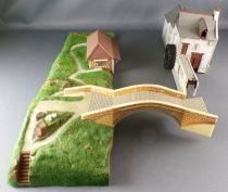 Jouef 1015 1016 1017 Ho Water Wheel Mill Roman Bridge Washhouse Large Set Built Incomplete 