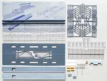 Jouef 1019 1018 Ho Glass Roof & Platforms for Passenger Station Mint no Box