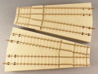 Jouef 1024 Ho 2 Secteurs de Liaison pour Pont Tournant Rails Maillechort