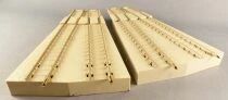 Jouef 1024 Ho 2 x Connecting Sector for Turntable Nickel Silver Track