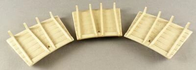 Jouef 1024 Ho 3 Secteurs de But�e Beiges pour Pont Tournant Etat Neuf