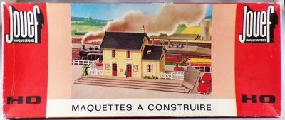 Jouef 1985 Ho Sncf Villeneuve Passenger Station Plastic Model Kit Mint in Box