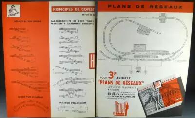 Jouef 2 D�pliants Plans & Construction de Reseaux Catalogue Mat�riel Roulant