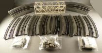 Jouef 2679 Ho Passage Supérieur Super 8 Pont Rails Acier en boite