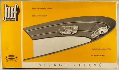 Jouef 323 - Inside Banked Curved Black Tracks 45� R=310 Near Mint in Box