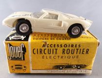Jouef 365 - White Ford GT Very Good Boxed & 2 New Brushes