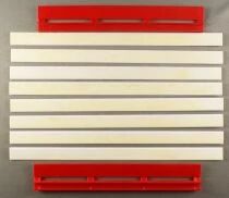 Jouef 3871 - 8 Barri&egrave;res Ext&eacute;rieures 45&deg; Glissi&egrave;res S&eacute;curit&eacute; + 372 2 Parapets Rouges