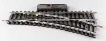 Jouef 4184 Ho 1 Aiguillage Electrique &agrave; Droite Rails Acier 22&deg;30 R 385 153mm Neuf sans Boite