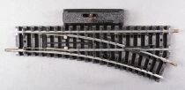 Jouef 4184 Ho 1 Aiguillage Electrique &agrave; Droite Rails Acier 22&deg;30 R 385 153mm Neuf sans Boite