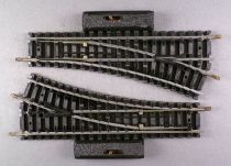 Jouef 4184 Ho2  Aiguillagse Electriques à Droite Rails Acier 22°30 R 385 153mm 2