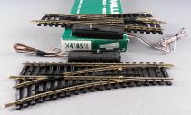 Jouef 4185 Ho 2 Aiguillages Electrique à Gauche Rails Maillechort 22°30 R 385 Tbe boite