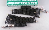 Jouef 4185 Ho 2 Aiguillages Electrique à Gauche Rails Maillechort 22°30 R 385 Tbe boite