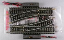 Jouef 4185 Ho 2 x Electric Point Turn Left 22°30 R 385 Steel Tracks 153mm no Box