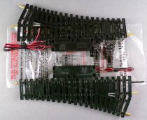 Jouef 4185 Ho 2 x Electric Point Turn Left 22°30 R 385 Steel Tracks 153mm no Box