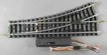 Jouef 4185 Ho Aiguillage Electrique &agrave; Gauche Rails Acier 22&deg;30 R 385 153mm Neuf sans Boite