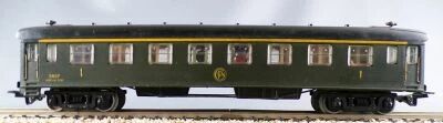 Jouef 465 Ho Sncf Voiture DEV AO A3B5 5147 1 Cl Verte Sigle Rond Am�nag�e sans Boite