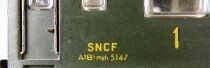 Jouef 465 Ho Sncf Voiture DEV AO A3B5 5147 1 Cl Verte Sigle Rond Am&eacute;nag&eacute;e sans Boite