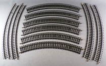 Jouef 470 Ho 10 Steel Curved Rails R 325 R=12 3/4 Very Good Condition 