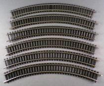 Jouef 470 Ho 6 Rails Courbes Acier R 325 R=12 3/4 Tbe 2