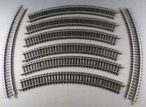 Jouef 4700 Ho 8 Rails Courbes Acier R 325 R=12 3/4 Tbe