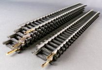 Jouef 4740 Ho 6 Rails Droit Acier 218mm 30 Traverses Tbe