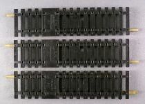 Jouef 475/2A Ho 3 x Half Straight Feeding Steel Tracks 124mm 17 Sleepers Very Good Condition