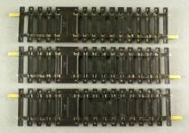 Jouef 475100 Ho 3 Demi-Rails Droits Alimentation Maillechort 123,5 mm Etat Neuf