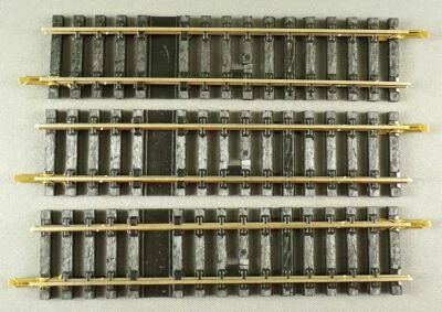 Jouef 475100 Ho 3 x Nickel Silver Supply Straight Tracks 123,5 mm Mint Condition