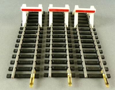 Jouef 4780 Ho 3 Rails Droits Acier Heurtoir 101 mm Neufs