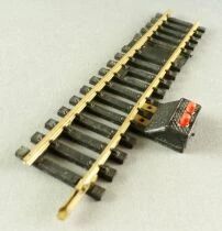Jouef 4852 Ho 1 Rail Droit Laiton 1 Coupure avec 2 Prises 123,5 mm Neuf