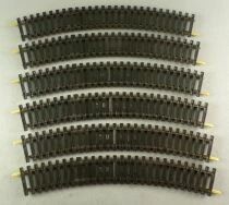 Jouef 487000 Ho 6 Rails Courbes Maillechort R 385 15&deg; Neuf