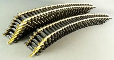 Jouef 492000 Ho 12 Nickel Silver Curved Rails R=445 R=17 Mint Condition