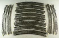 Jouef 492000 Ho 12 Nickel Silver Curved Rails R=445 R=17 Mint Condition