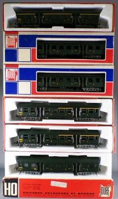Jouef 5101 5102 5103 5104 Ho Sncf 6 x Romilly Suburban Coach Mint in Box