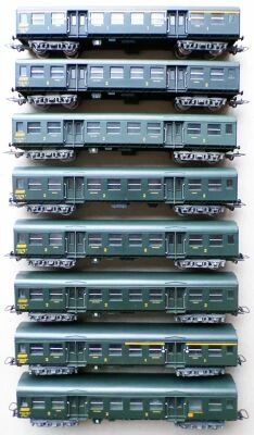 Jouef 5101 5102 5103 5104 Ho Sncf 8 x Romilly Suburban Coach no Box