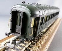 Jouef 5111 Ho Sncf Voiture Ocem Rivets Apparents B9 2&egrave;me Classe Livr&eacute;e Vert Boite Rouge