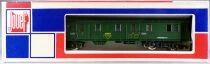 Jouef 5123 Ho Sncf Voiture Fourgon &agrave; Bagages Dmyi 18989 ex Drg Livr&eacute;e Vert Neuf Boite Tricolore